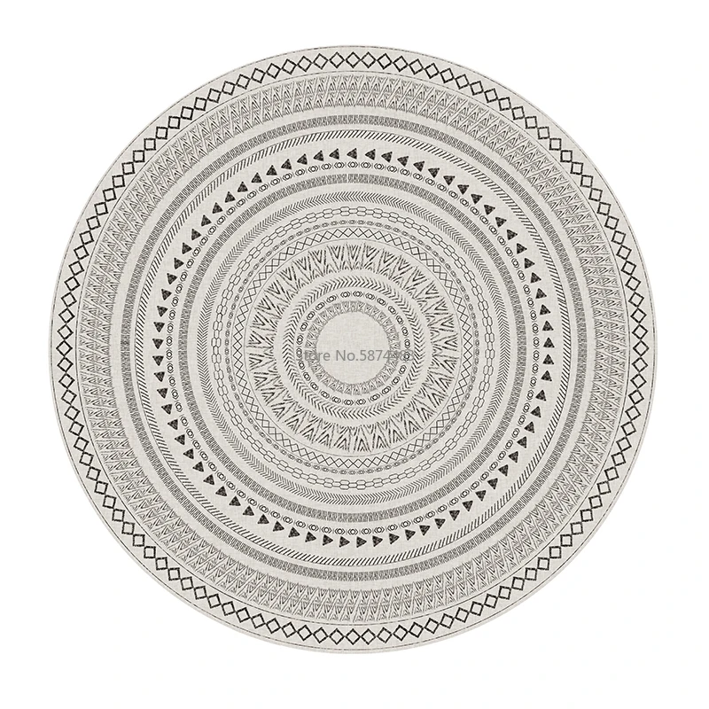 Марокканский круглый ковер для гостиной современный спальни компьютерный стул