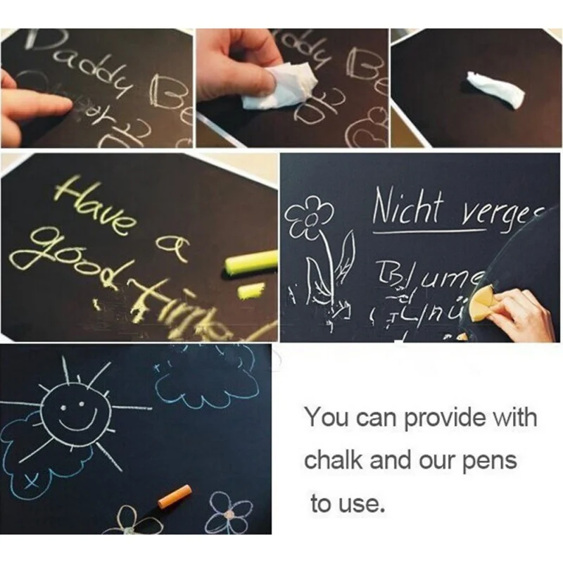 Домашние настенные наклейки большой черный календарь месяца съемная доска с