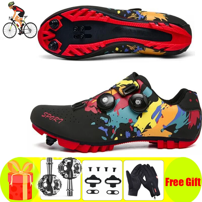 

Cycling Shoes Men Sapatilha Ciclismo MTB Sports Sneaker Racing Women Bicycle Mountain Spd Biking Footwear Bicicleta Carretera