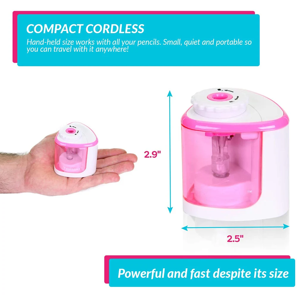 

Electric Sharpeners Fast Sharpen Battery Powered Pencil Sharpener Electric Pencil Sharpener School Office Accessories