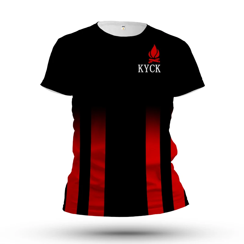 

Summer New Style KYCK Top Brand Men's T-shirt Sports Casual Fashion Daily Fitness Outdoor Street Cycling Wear Round Neck