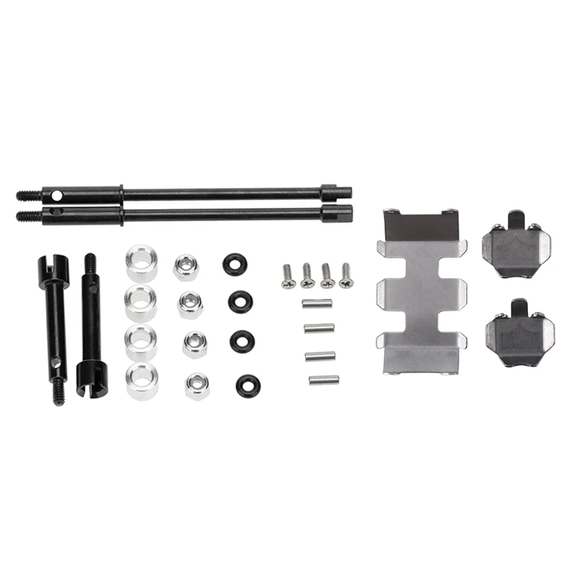

Chassis Armor GearBox Axle Protector Accessories with 4mm Widen Steel Drive Stub Axles CVD Joint Drive Shaft Parts