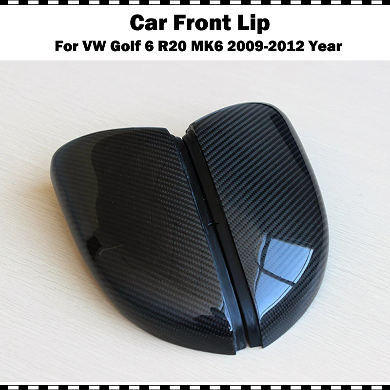 Спортивные стильные зеркальные чехлы из углеродного волокна для VW Golf 6 mk6 GTI R20 cf