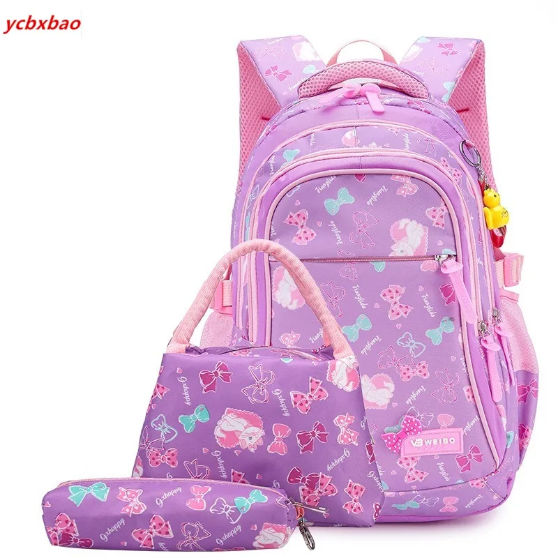 purple 3 шт./компл. холст школьный рюкзак сумка школа моды книга сумки для девочек-подростков школьные детские рюкзаки для путешествий Mochila Escolar - Цвет: purple