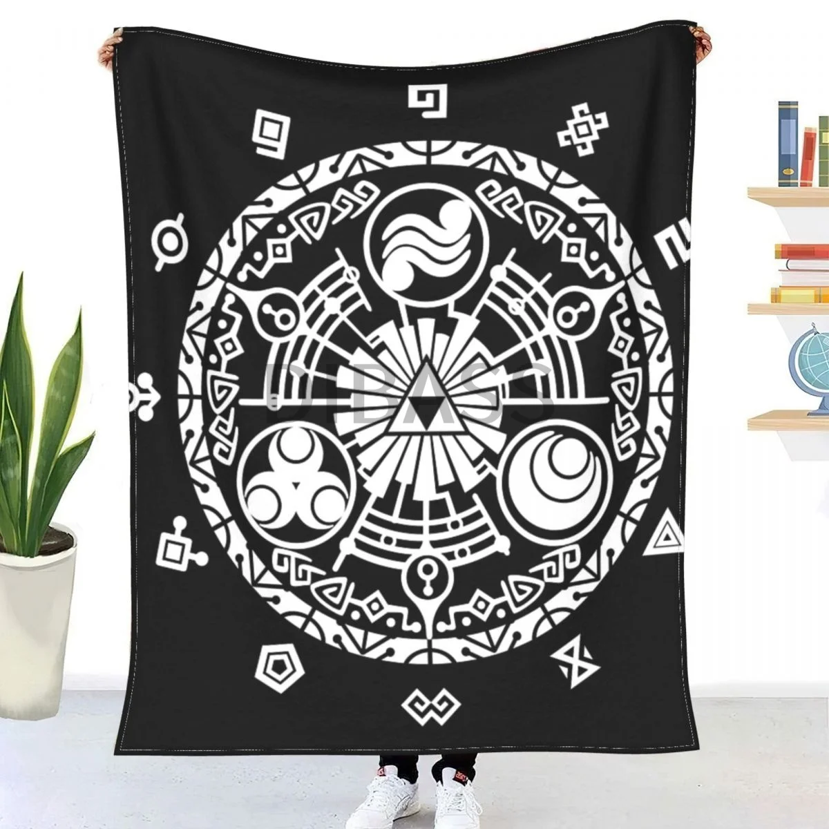 

Фланелевое Одеяло с 3D принтом Legend Of Zelda - Gate Of Time