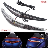 new motorcycle accessorie led trunk light chrome or black for honda goldwing tour dct airbag gl 1800 gl1800 2018 2019 2020