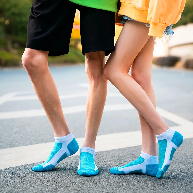 

Cotton Breathable Women Anti Slip Socks Towel Bottom Outdoor Sports Cycling Marathon Running Yoga Pilates Ballet Short Sock