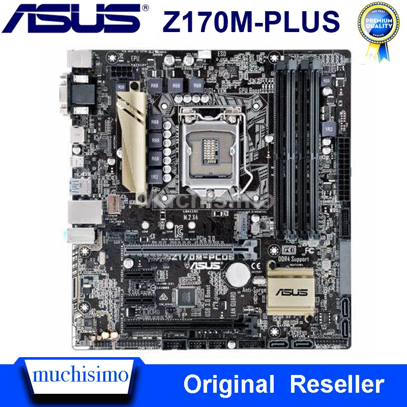 

Asus Z170M-PLUS Motherboard LGA 1151 DDR4 64GB Intel Z170 Cpu i3 i5 i7 DDR4 Original Desktop Asus Z170M-PLUS Mainboard Used