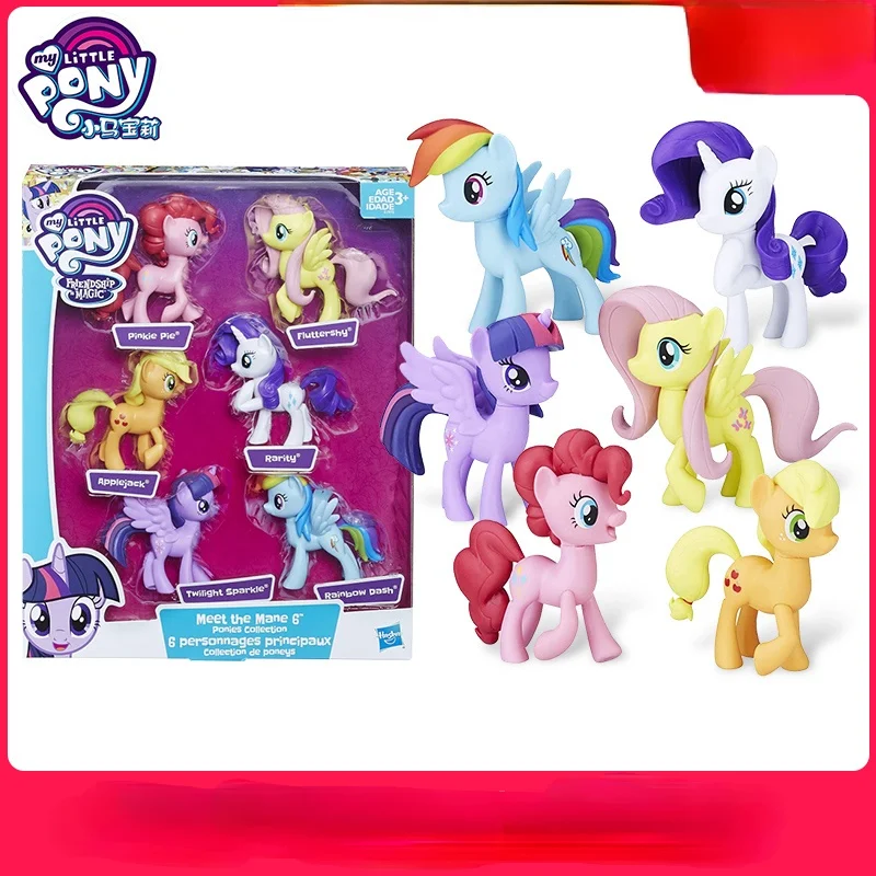 

Hasbro Anime Figure My Little Pony Rourou Ziyue Girl Princess PVC Movable Figures Children's Toys Dolls Decorations