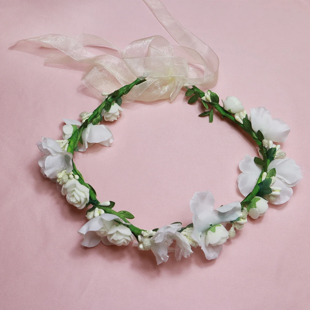 Женская Кружевная повязка на голову ручной работы аксессуары для волос