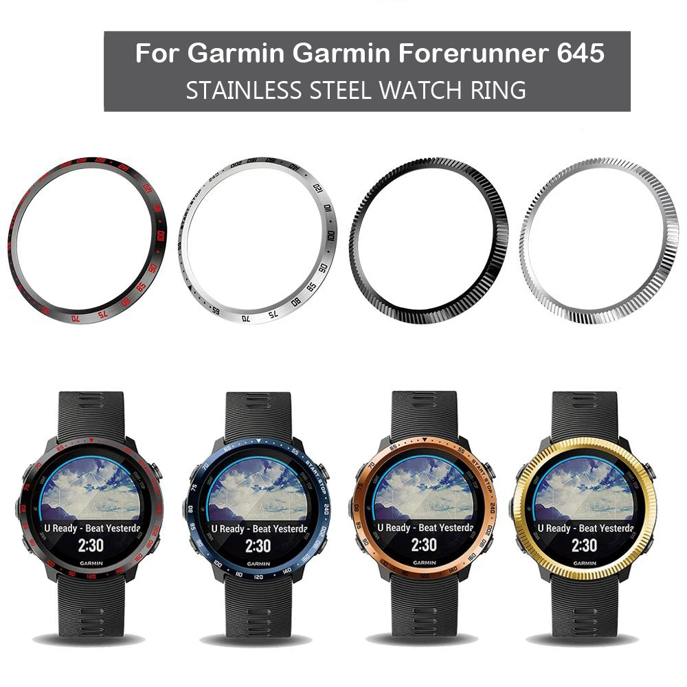 Металлический Чехол рамка для Garmin Forerunner 645 смарт часы с циферблатом ободок