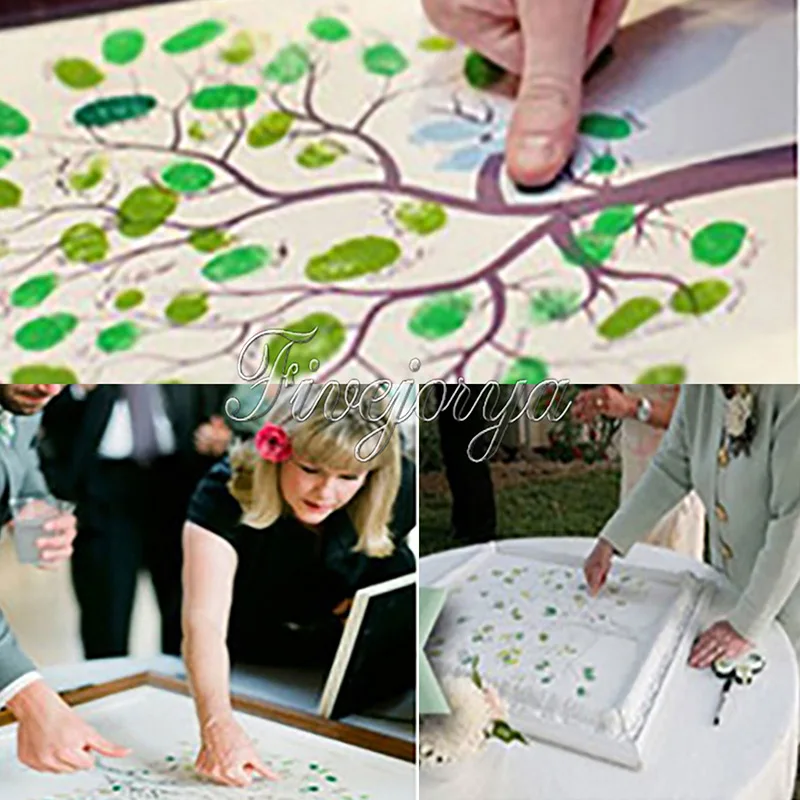 Симпатичные резиновые штампы Крафт чернильные масляный отпечаток пальца бумага