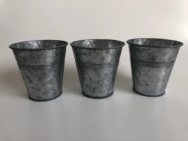 20 шт./лот D8.5* H8.5CM оцинкованный небольшой горшок для рассады мини горшки для суккулентов железные Цветочные плантаторы и горшки Олово пасхальные яйца горшки SF-048