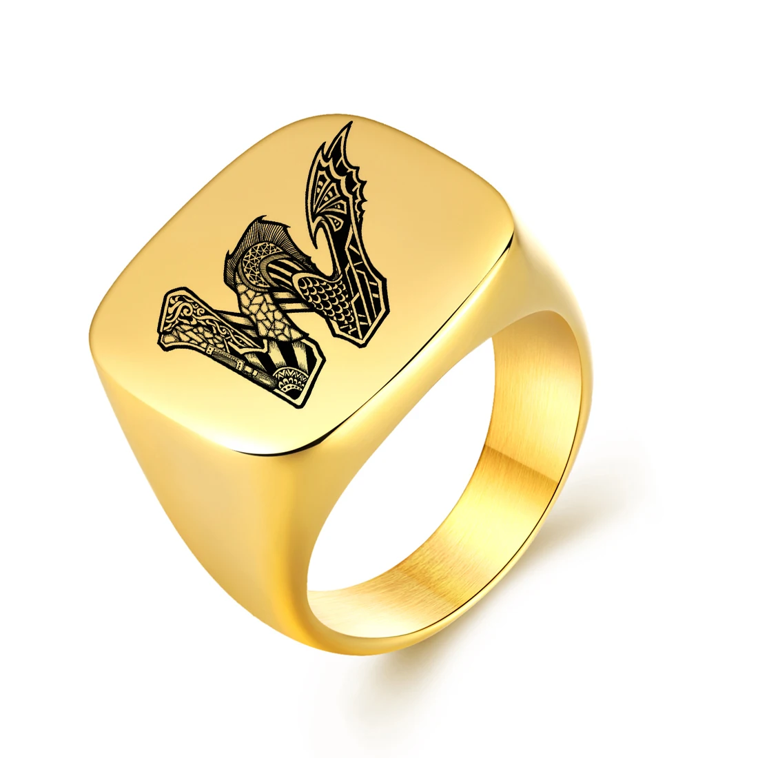 Кольца с гравировкой имени на заказ кольцо вывеской из нержавеющей стали