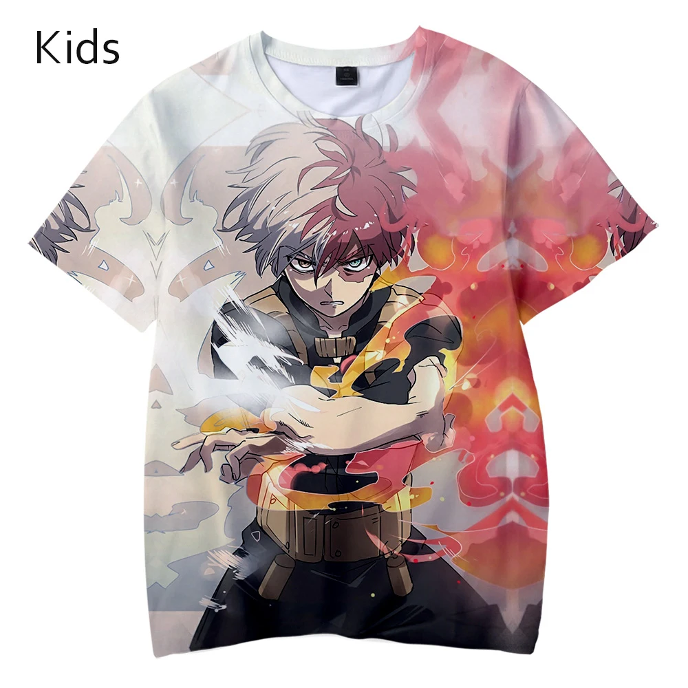 Футболка детская с коротким рукавом и 3D-принтом Моя геройская Академия | Мужская