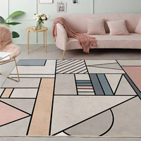 stylish nordic geometry splice grey pink door mat bedroom living room bedside carpet customcustom size