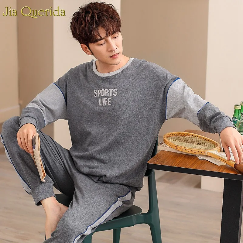 Домашний костюм для женщин и мужчин комплект нижнего белья пижама с длинными