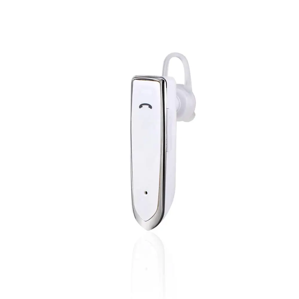 Белый ANRY Bluetooth беспроводные деловые наушники Hands Free с микрофоном для офиса/бизнеса/тренировки/водителя/грузовика - Цвет: Белый