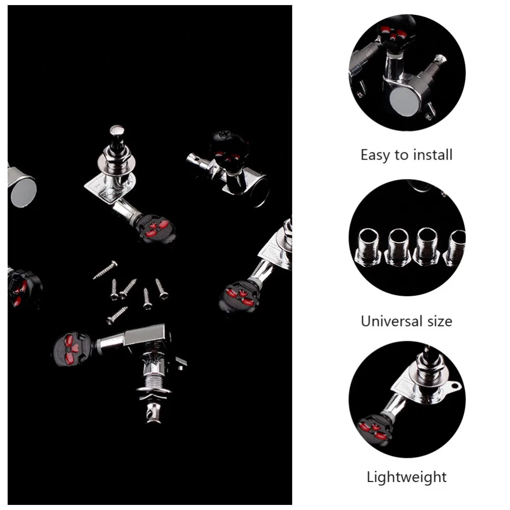 

1 Set Guitar Machine Heads 6R Tuning Peg Tuner String Key with Screws for Guitar