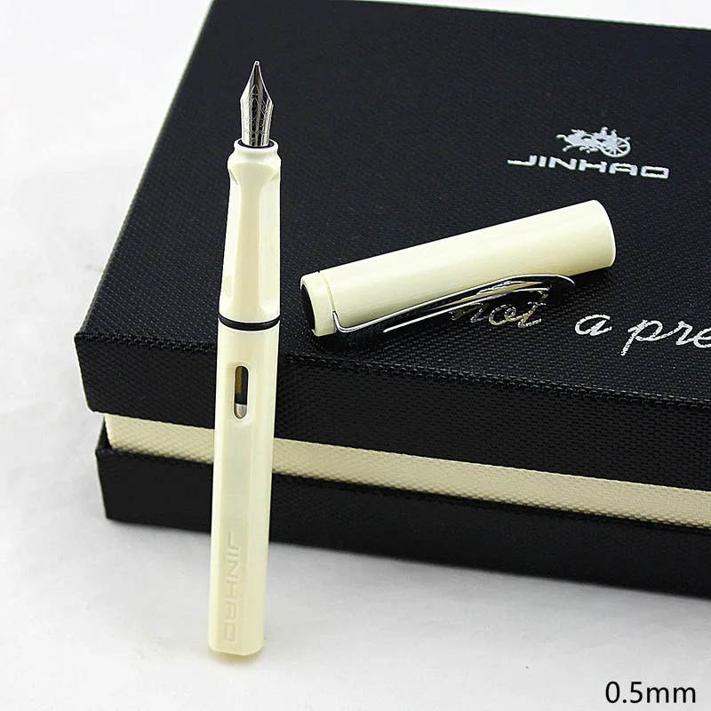 Jinhao599a перьевая ручка чернильная прозрачная пластиковая стильная опционально|fine