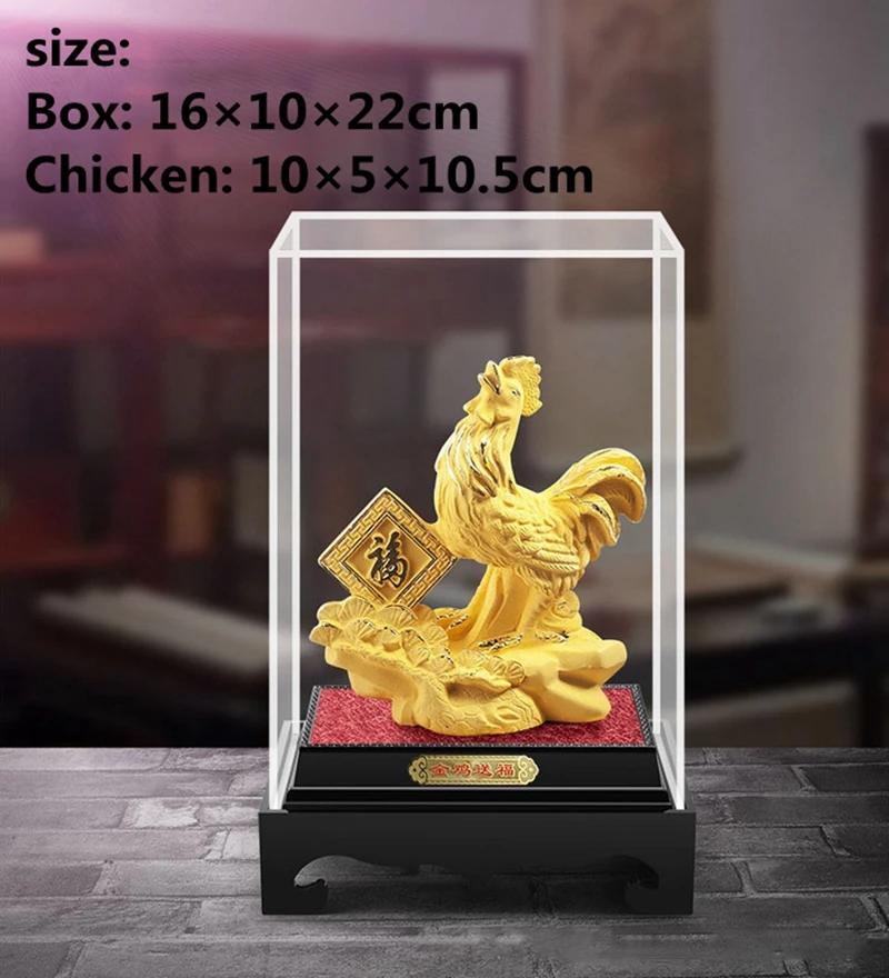 

Golden appearance of the chicken Gift home desktop decor decoration ornaments(A782)