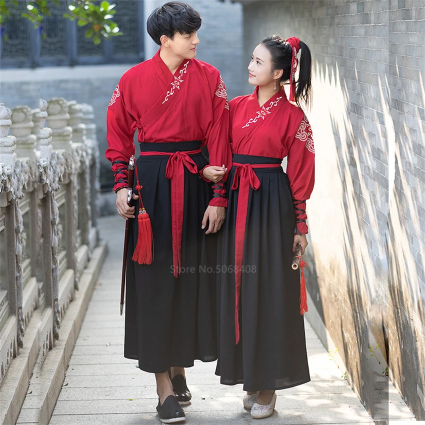

Традиционные китайские взрослые танцевальные костюмы Hanfu 4 стиля для древнего фольклорного танца вечерние Ро-праздник со скачом, для восточ...