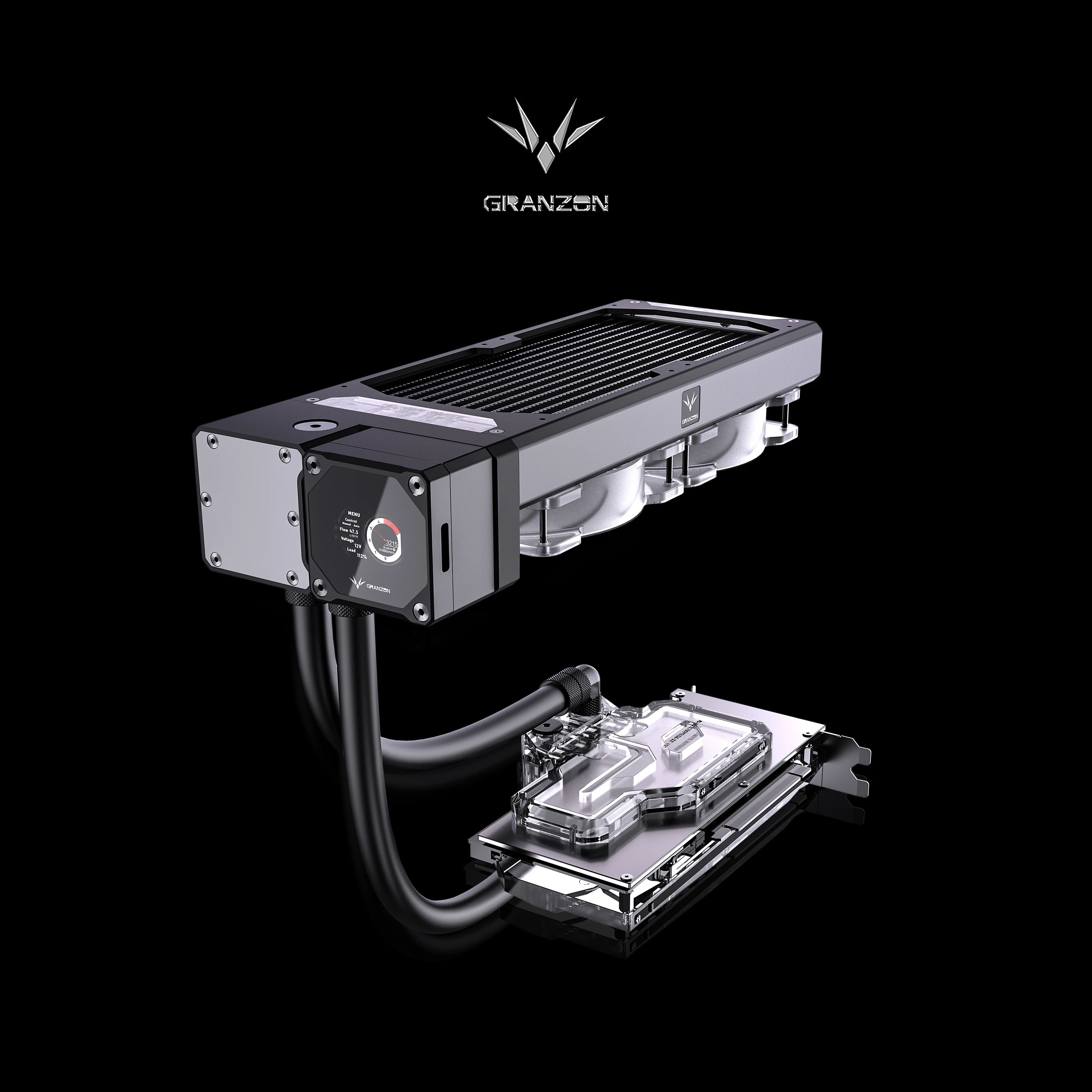 Комплект охладителя Granzon GPU AIO для видеокарты RTX3090/3080 дисплей потока все в одном