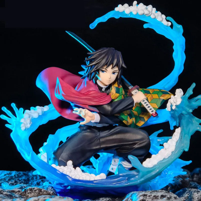 

17cm Anime Demon Slayer Figure Demon Slayer Water breath Tomioka Giyuu PVC Action Figure Collectible Model Toys Kid Gift