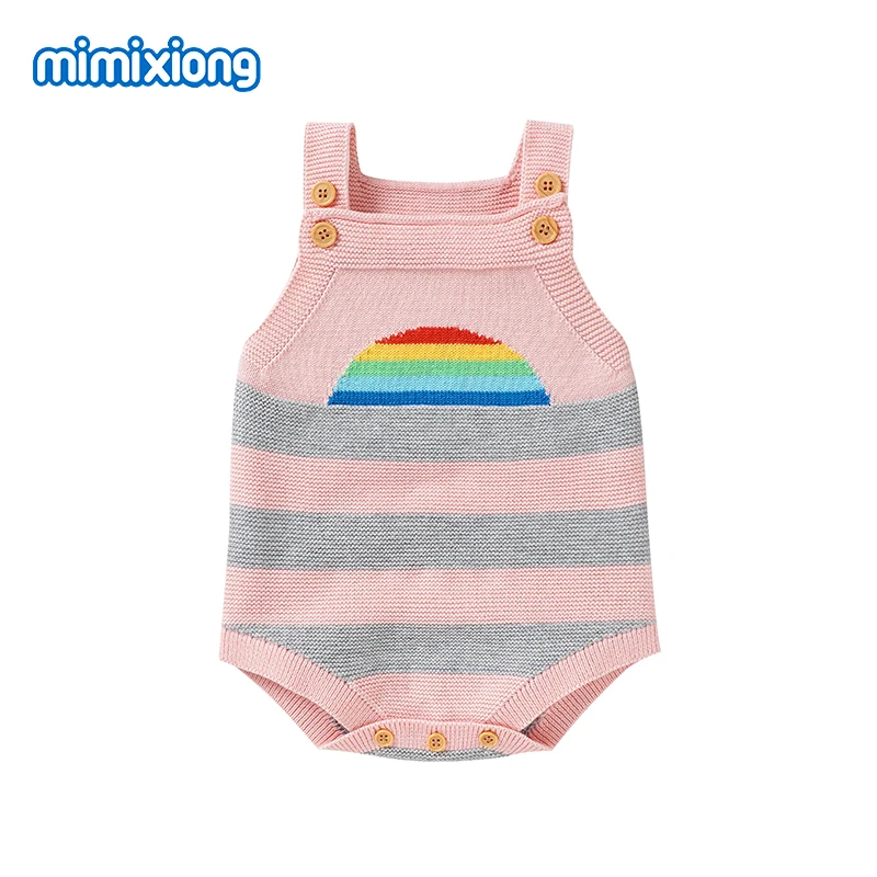 

Baby Bodysuits Clothes Casual Sleeveless Outerwear Newborn Boys Girls Onesie Body Tops 0-18m Toddler & Infant Knitting Jumpsuits