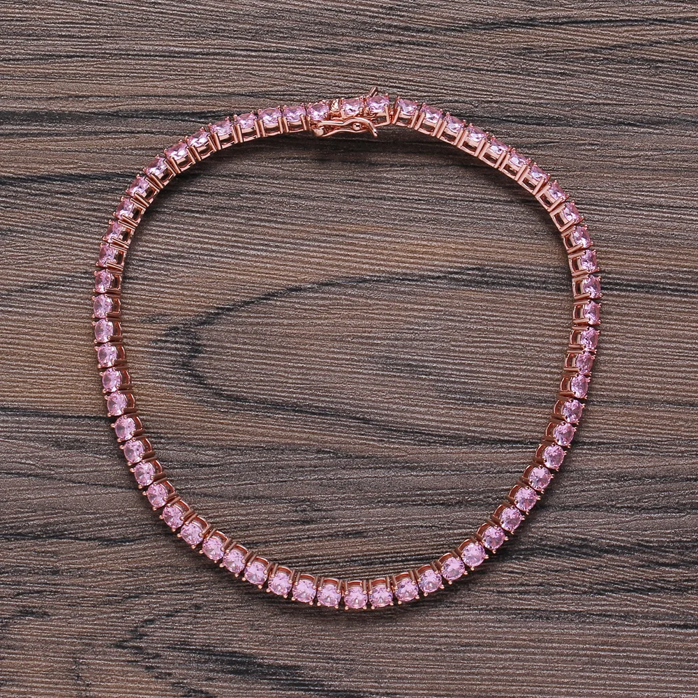 Новый амулетный браслет на ногу с цирконом ювелирные изделия 9 дюймов 10 блестящий