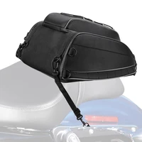 tail bag motorcycle bag waterproof rear seat luggage bags backpack with rain cover and straps for softail for dyna sportster