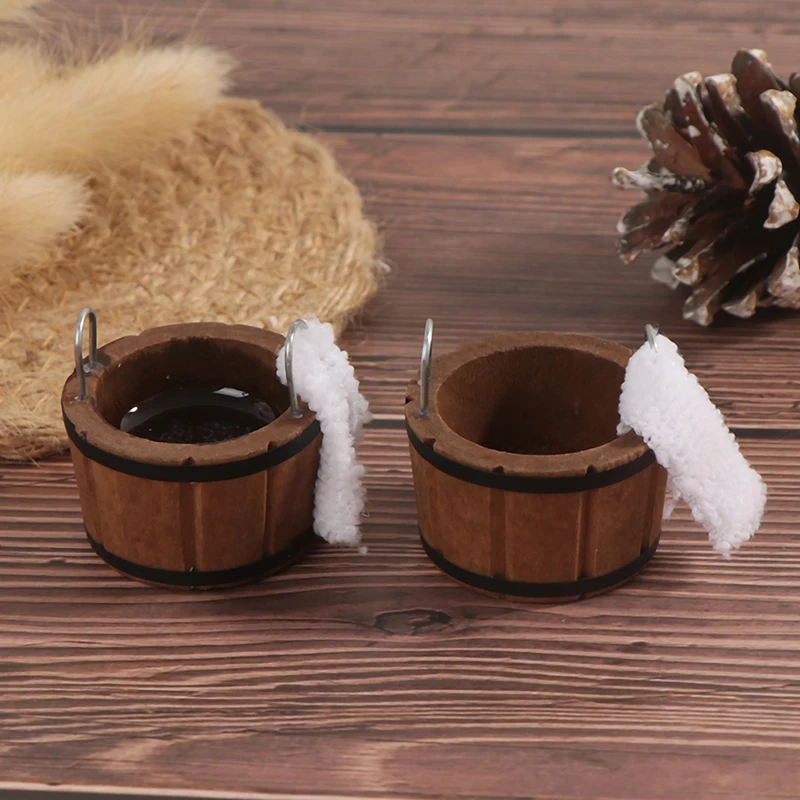 1:12 миниатюрная деревянная раковина для кукольного домика с полотенцем модель