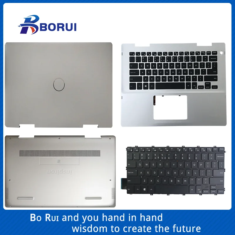 Teclado para Dell 2 em 1 Novo Portátil Capa Traseira – Palmrest Case Inferior Inspiron 14 5481 5482 p n 041kvj 01k3jr 00v9j6 Lcd
