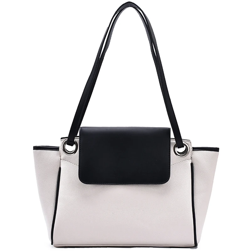 

Vintage PU Leather Crossbody Bag 2020 Contrasting color design Handbags Women's Trend Hand Bag Cross Body Bags