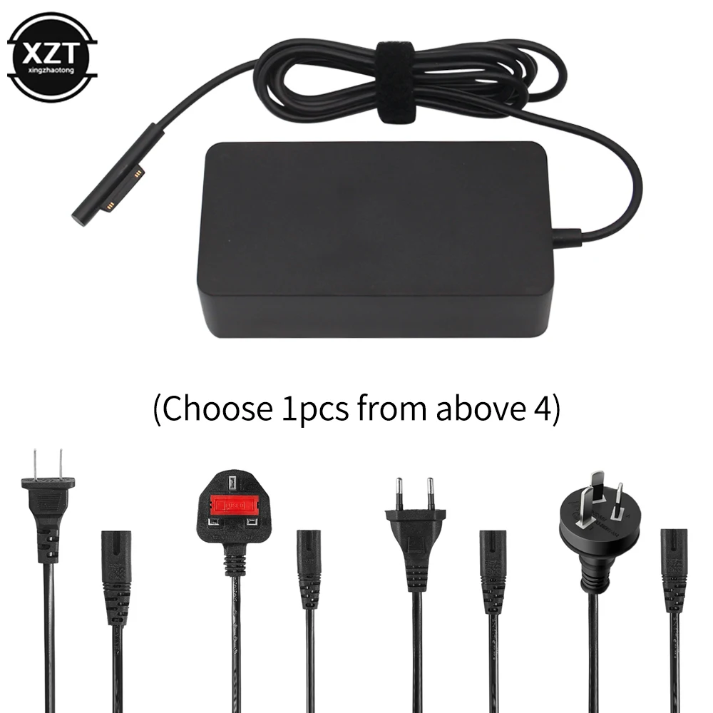 Charger for Microsoft surface book pro 3/4/5/6/7 power adapter Supply 65w 15V 4A Tablet Laptop PC Fast Charging EU AU US UK plug