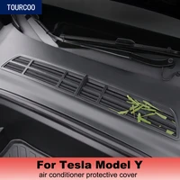 for tesla model y hood air conditioner air intake protective cover car modification accessories