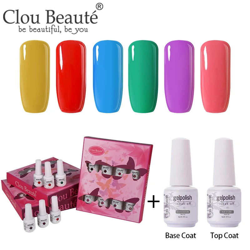 ZH39 Clou Beaute 8 шт./компл. Гель-лак для ногтей гибрид Лаки грунтовка лаки для ногтей Маникюр 8 мл Гель-лак для ногтей УФ лак - Цвет: ZH39