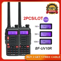2pcs baofeng uv 10r professional walkie talkies high power 10w dual band 2 way cb ham radio hf transceiver vhf uhf bf uv 10r new