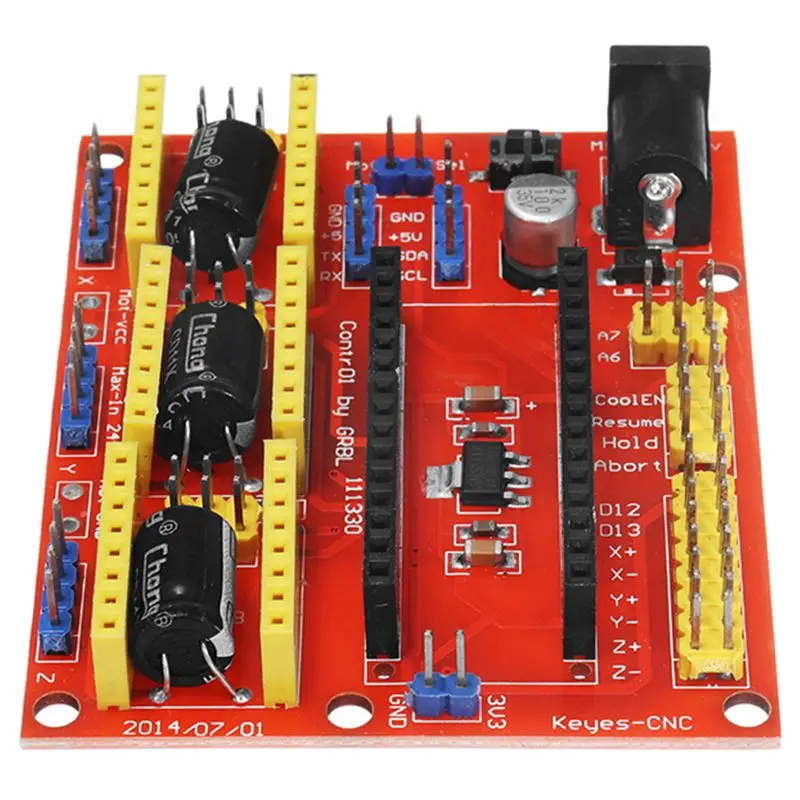 Многоцветная Смола CNC Щит V4 Плата расширения для arduIno гравер машина драйвер 3D