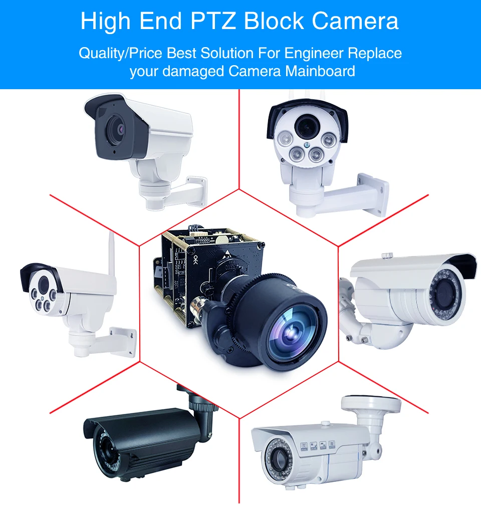 IMX274 модуль камеры видеонаблюдения 4K 8MP Starlight UHD IP PTZ сетевая ip-камера модуль Плата 3X зум 3,6-11 мм моторизированный объектив sony Onvif
