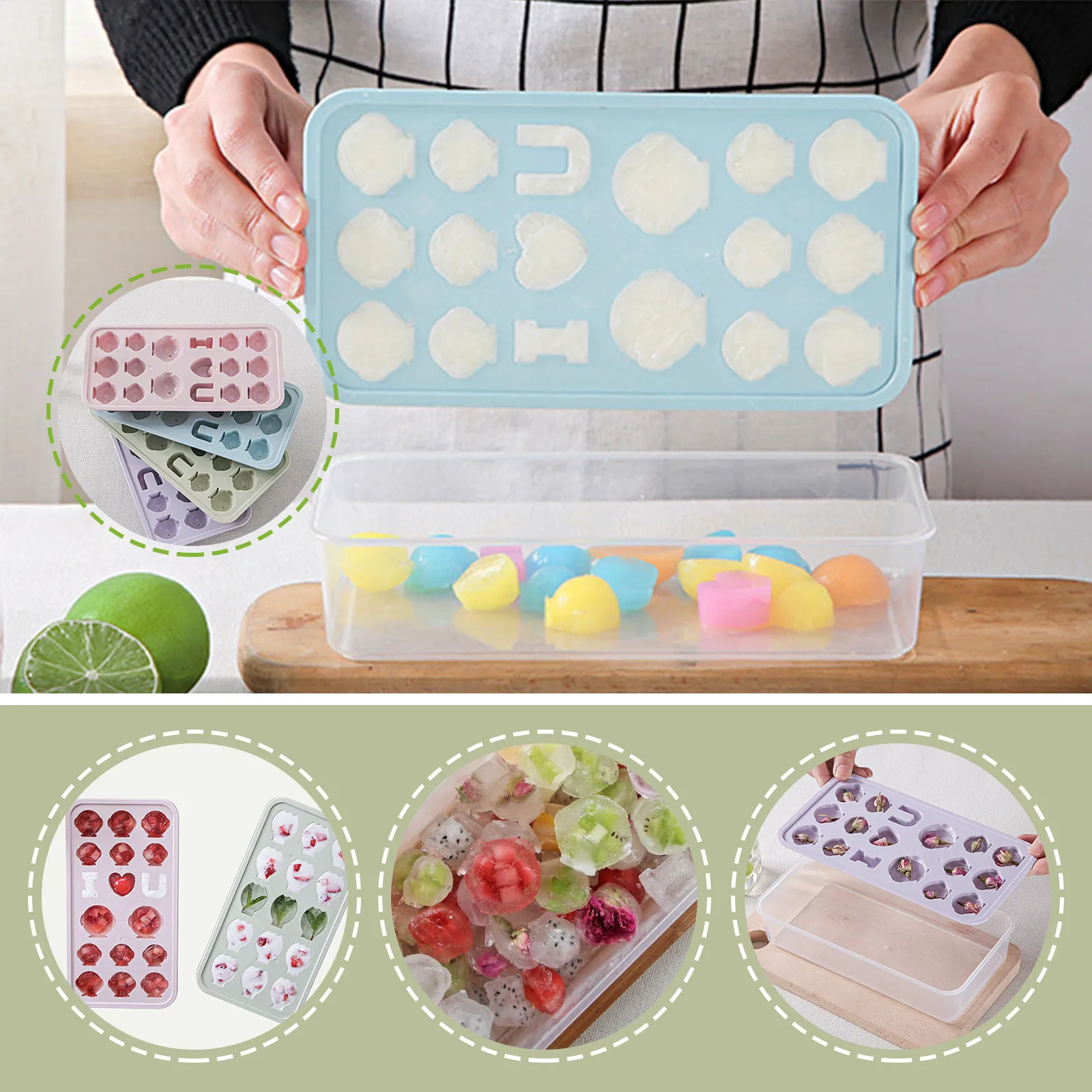 Силиконовая форма для мороженого формы с палочками поднос замораживания льда