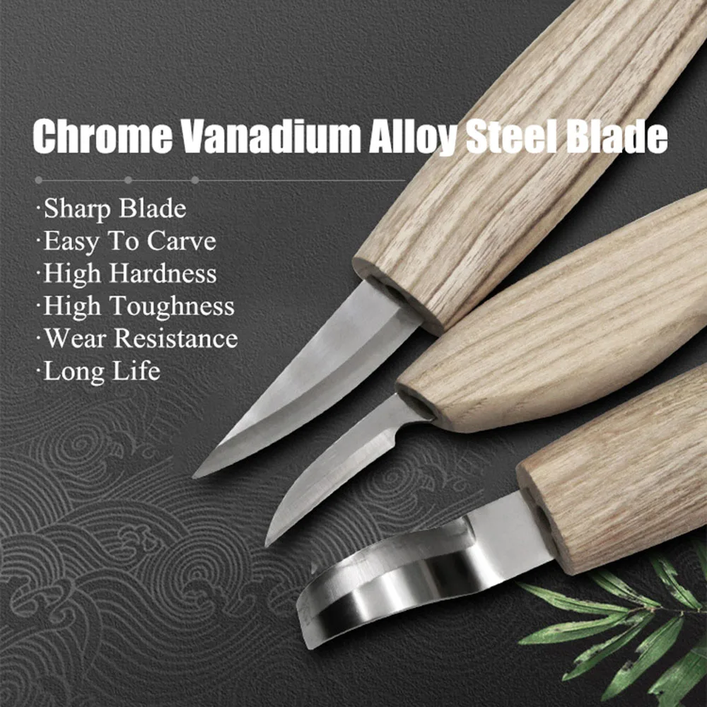 6 комплектов деревообрабатывающих гравировальных инструментов с маслом воском