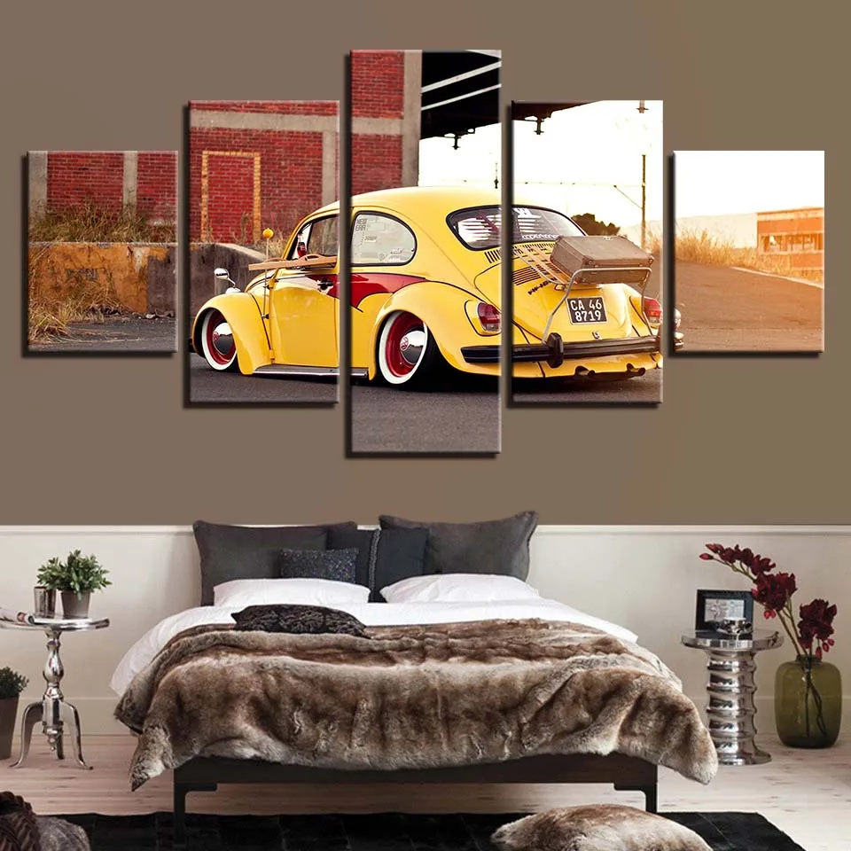 

Brand New Wall Art For Modular Canvas Picture Modern Frame 5 Pieces Vehicle Painting Living Room Room Decoration HD Print Poster
