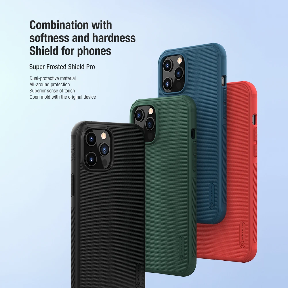 Чехол для iPhone 11/12 Pro max iphone se 2020 xr/xs NILLKIN матовый щит ПК жесткий пластиковый чехол