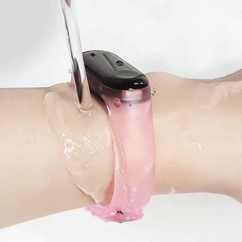 

Duoteng Transparent Mi Band 4 Strap Silicone Watchband Replacement Colorful Wrist Strap for Xiaomi Mi Band 4 3 Band Accessories