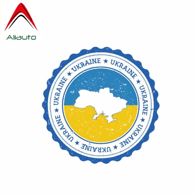 

Наклейки на автомобиль и велосипед Aliauto, наклейки на карту Украины, креативные водонепроницаемые наклейки, наклейки из ПВХ, 11 см * 11 см