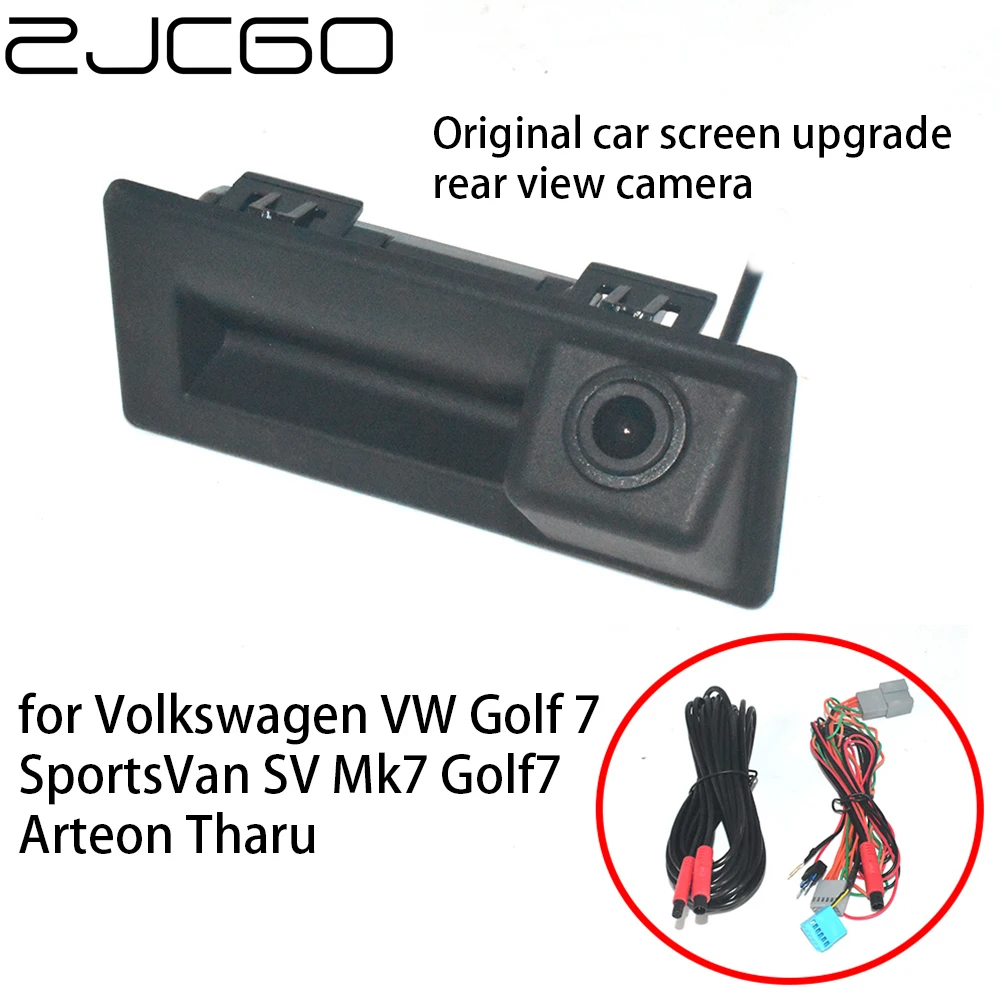 

ZJCGO Car Rear View Reverse Back Up Parking Upgrade OEM Factory Camera for Volkswagen VW Golf 7 SportsVan SV Mk7 Arteon Tharu