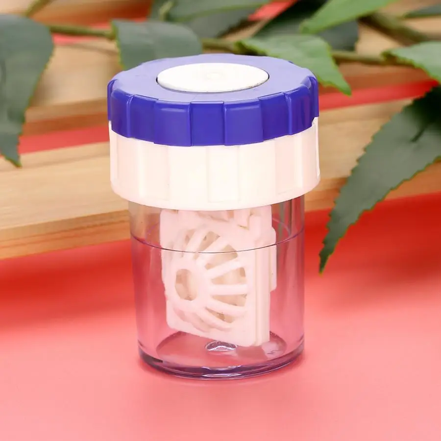 Портативный ручной очиститель контактных линз чистящие линзы пластиковый чехол