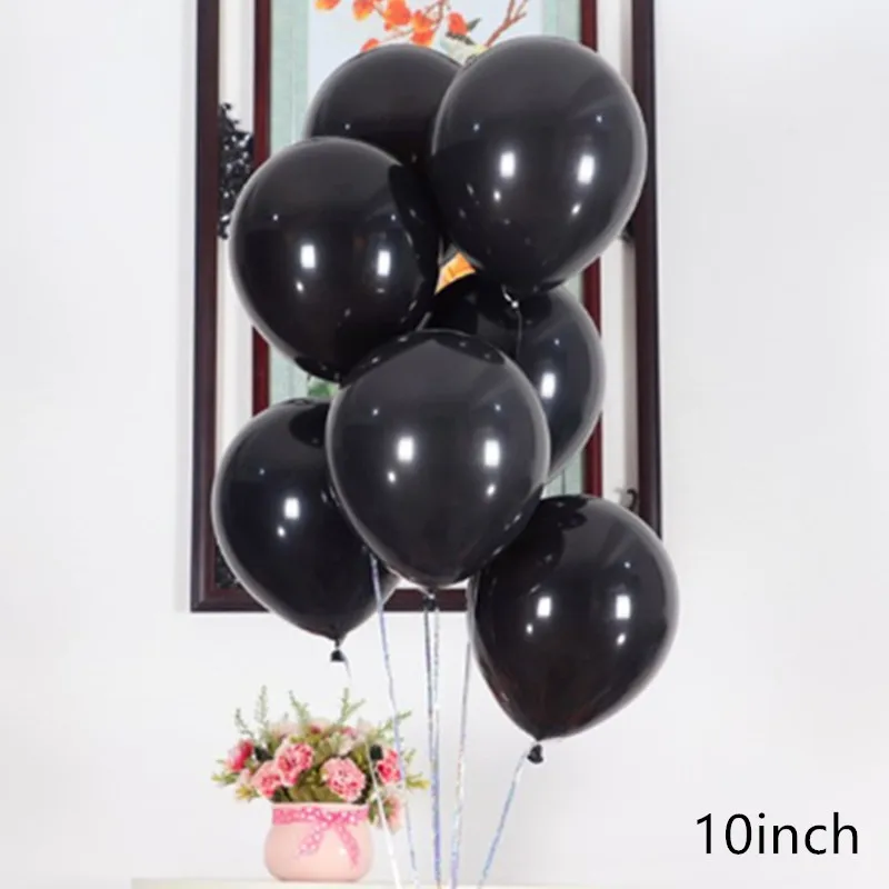 10pcs as picture Воздушный шар с черной бородой черно-белый полосатый шар 2,2 г латексный шар для взрослых и детей на день рождения KTV украшение для бара и вечеринки украшение - Цвет: 10pcs as picture
