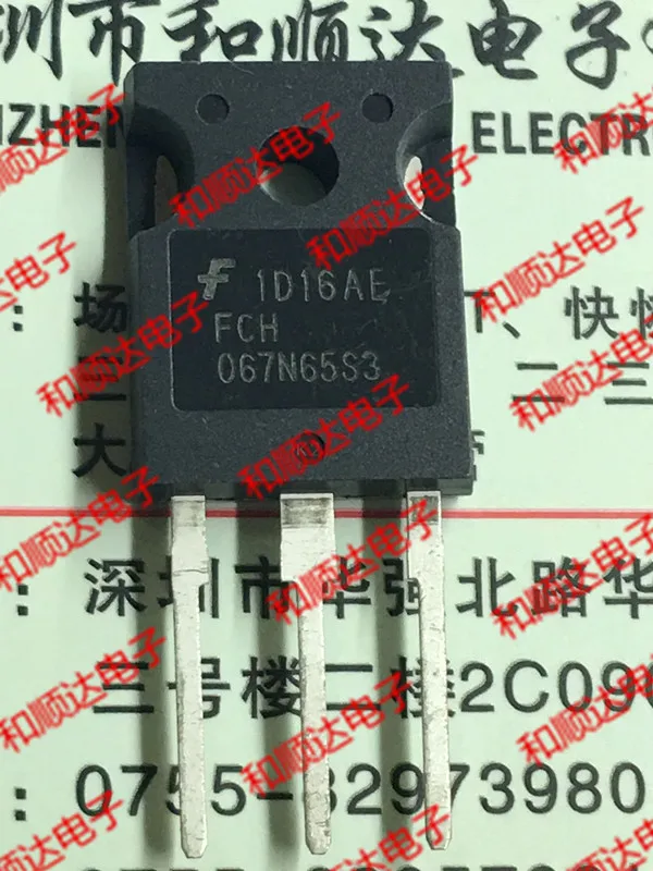 

10pcs/lot FCH067N65S3 Brand new original stock TO-247 650V 44A
